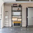 thumbnail image 3 of Seville Classics UltraDurable® 5-Tier NSF Steel Wire Shelving, 36" W x 24" D, Black, 3 of 4