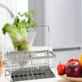 thumbnail image 2 of relayinert Removable Kitchen Sponge Holder Soap Dish Brush Soap Sink Drain Rack, 2 of 5