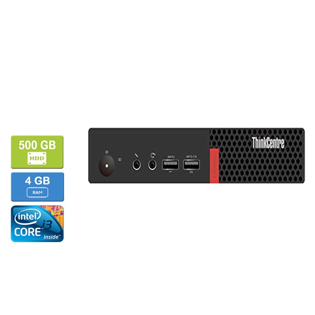 Remis à Neuf : LENOVO M710 Intel Core i3-6100T 4 Go 500 Go HDD Win 10 Pro
