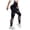 Black, variant on Womens Leggings Tummy Control Butt Lifting Leggings for Women Tummy Control High Waisted Workout Gym Seamless Impact Yoga Pants(Black,L)