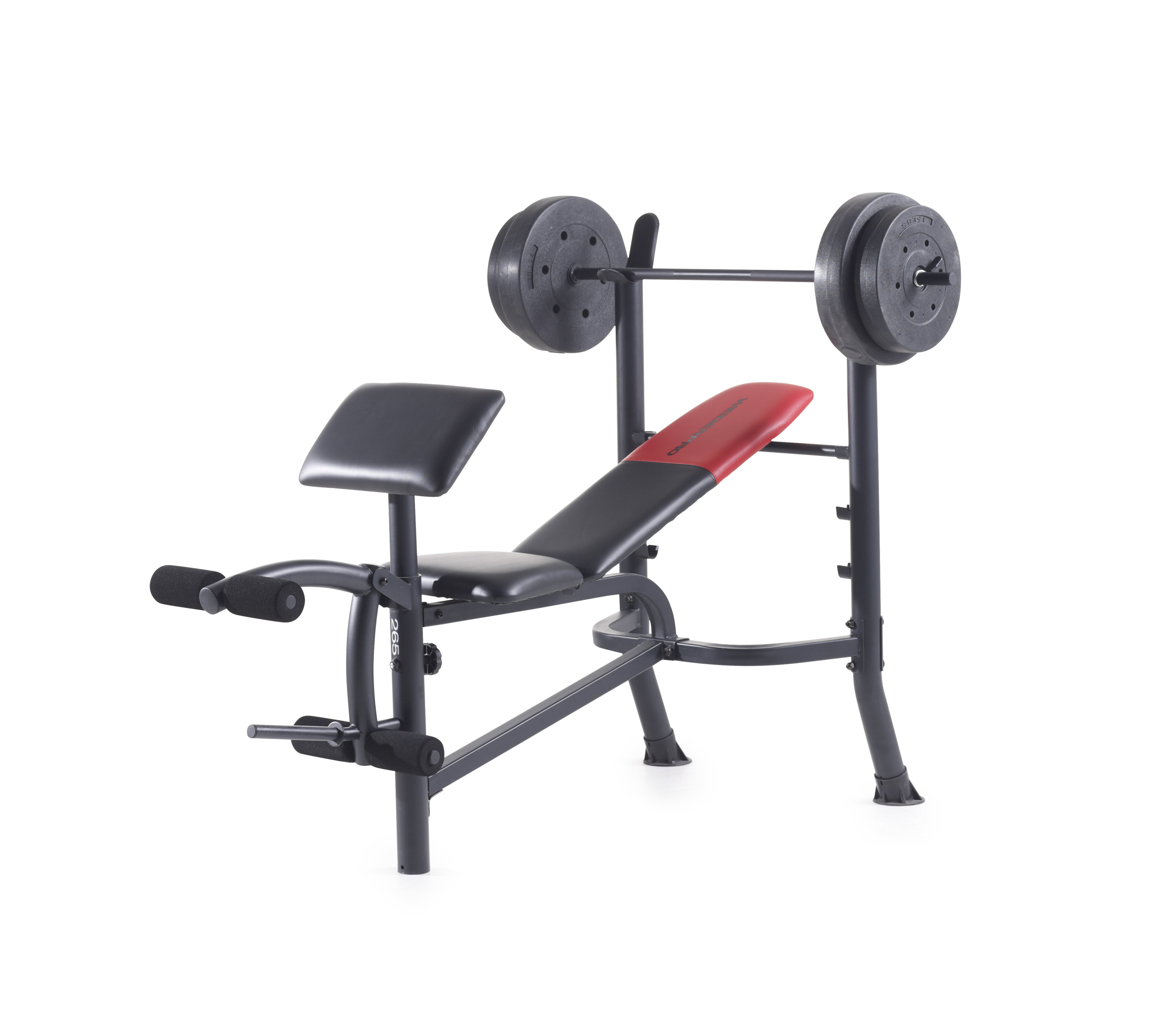 Weider Pro 265 Standard Weight Bench with 80 lb. Vinyl Weight Set - image 3 of 8