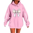 thumbnail image 2 of Ounisa Women's Print Hooded Sweatshirt Long Top With Long Sleeves And Pockets, 2 of 6
