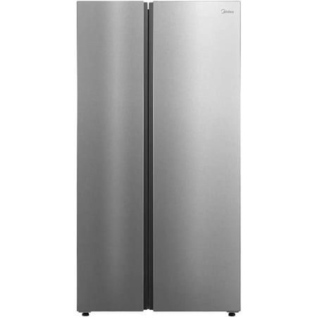 Midea 24.5 Cu. Ft. Stainless Counter-Depth Side-by-Side Refrigerator with AutoFill Water Pitcher