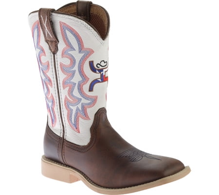 Twisted X Boots Unisex Children/'s YOUTH SIZE 1 YHY0003 Cowkid/'s Hooey