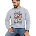 thumbnail image 4 of Buckle Up Snowflake Christmas Unisex Sweatshirt Santa's Coming to Town Sweater for Men & Women Gray Sweatshirt Adult Small, 4 of 4
