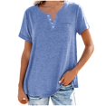 thumbnail image 2 of DPTALR T-shirt à Manches Courtes pour Femmes Col Rond, 2 of 4