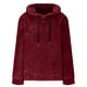 thumbnail image 5 of ICHUANYI Clearance Women's Fashion Long Sleeve Solid Round Neck Blouse Hoodless Sweatshirts(Wine, L) ICHUANYI WER2023081405081, 5 of 6