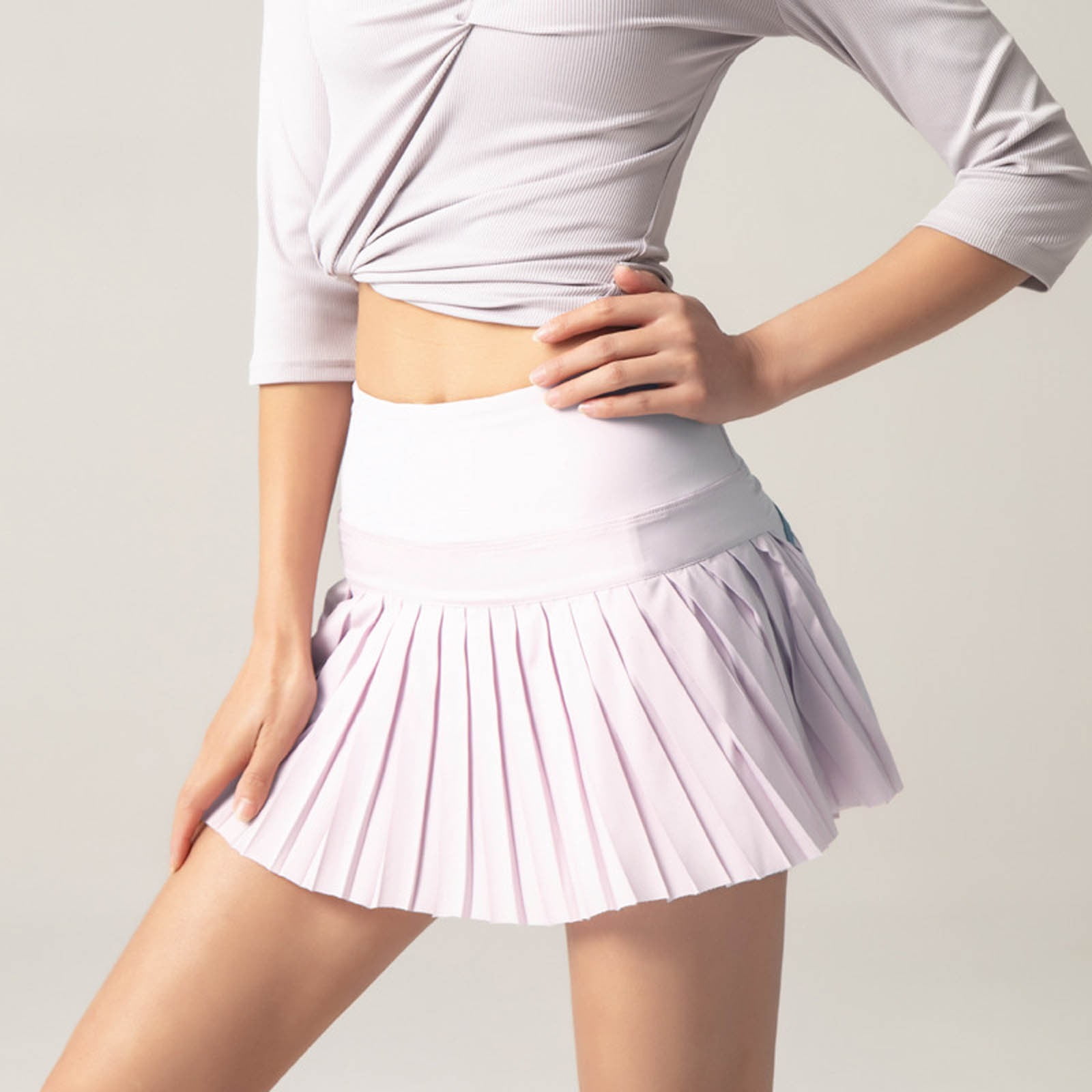High waisted pleated skirt pockets hotsell