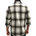 thumbnail image 7 of M-5X Big & Tall Wool Shirts for Men with Pockets Plus Size Button-Down Shackets Shirt Mens Trendy Plaid Printed Long Sleeve Collared Work Tops, 7 of 7