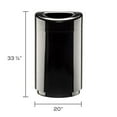 thumbnail image 3 of Safco Products Open Top Trash Receptacle with Liner 9920BL Black, 3 of 3