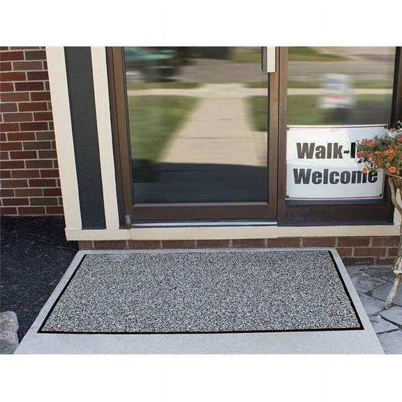Durable 682S46BKGY 48 x 72 in. DuraLoop Dual Color Entrance Mat, Black & Gray