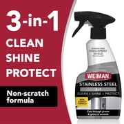 Weiman Stainless Steel Cleaner & Polish Trigger Spray, 12 fl oz