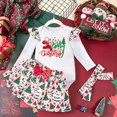 thumbnail image 2 of zuwimk Newborn Baby Girl Fall Outfit Set Romper Pants Infant Clothes Letter Print Long Sleeve Ribbed Jumpsuit Bodysuit Clothing(3-6 Months,Silver), 2 of 4
