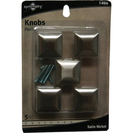 Symmetry Knob Square, Satin Nickel