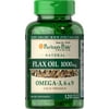 Puritan's Pride Natural Flax Oil 1000 mg 120 Rapid Release Softgels