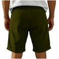 thumbnail image 5 of WQNVRNR Men's Corduroy Shorts- Casual Summer Button Pockets Sports Shorts Army Green Size S, 5 of 6