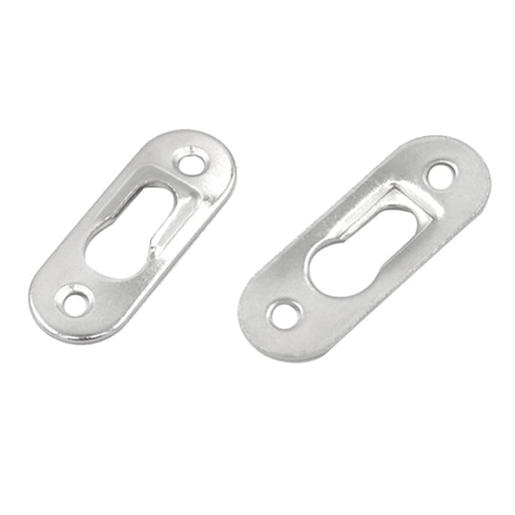 50Pcs Picture Hangers 42mmX16mm Metal Keyhole Hanger Fasteners for Picture Photo Frame Furnniture Cabinet Accessory