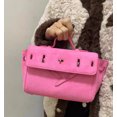 thumbnail image 5 of Bolsos de gamuza sintética estilo Inglaterra para mujer, bolsos de diseño de lujo, carteras, novedad de 2024, con hebilla de cinturón, asa superior, correas anchas para el hombro, 5 of 5