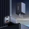 thumbnail image 3 of Cubo De Carga Rápida Usb A Y Usb C De 33w Negro Idenmex, 3 of 6