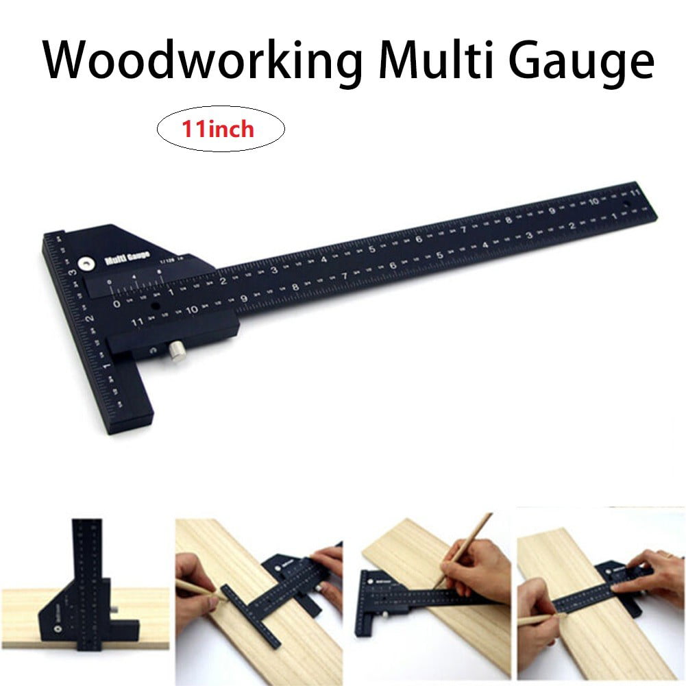 Ultra Precision Marking Multifunction Ruler T Type Square Woodworking Tools HK❤❤ 