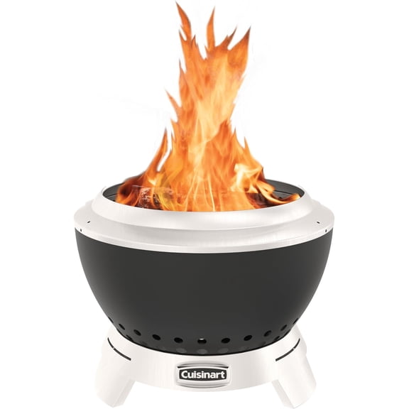 Cuisinart 19.5” Cleanburn Smokeless Fire Pit with Removable Base for Ash, Portable Wood Burning Outdoor Fireplace