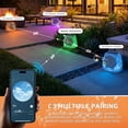thumbnail image 5 of NiceBuy Outdoor Waterproof Solar Powered Bluetooth Rock Speakers with TWS Pairing and RGB Lights, 2 Pack, 5 of 8