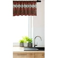 thumbnail image 3 of Ambesonne African Window Valance, Wildlife Animal Skin, 42" x 12", Brown and Red, 3 of 3