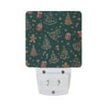 thumbnail image 5 of Yayeee LED Night Light for The Home Plug in With Light Sensors 2 Pack, Green Christmas Gingerbread, 5 of 6