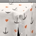 thumbnail image 4 of Anchor Dog Crate Cover, Anchors and Hearts Romantic Beach Holiday Party Gathering Leisure Tour, Easy to Use Pet Kennel Cover Small Dogs Puppies Kittens, 7 Sizes, Vermilion Grey, by Ambesonne, 4 of 6