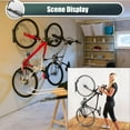 thumbnail image 4 of Roam Rider Bike Rack Garage Wall Mount ,Bike Hanger ,Bike Hooks Storage ,Bicycle Vertical System for Garage Indoor Shed ,Easily Hang/Detach ,Holds up to 65 lb with Screws Black (4pcs), 4 of 8