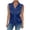 a01Blue, variant on Women's Pearl Beaded Satin Tank Tops Casual Dressy Sleeveless Collared Button Down T-Shirt Going Out Outfits Blue XXL
