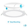 thumbnail image 2 of INFIBRITE 6 Inch 5000K Daylight 12W 1050LM Thin LED Ceiling Light Kit, Dimmable, Wet Rated (12 Pack), 2 of 12