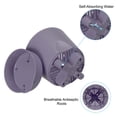 thumbnail image 3 of Uxcell 4.5"/5.5" Plastic Plant Pots Flower Planters with Drainage Hole Removable Base, Purple 2 Pack, 3 of 5