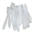 thumbnail image 5 of MUSEYA White Plastic Makeup Spatula Tool for Mask Use 150PCS Comfortable GripSpoons for Mixing Sampling Facial Cream Lotions, 5 of 8