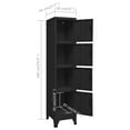 thumbnail image 4 of vidaXL Locker Cabinet Black 38x45x180 cm Steel, 4 of 5