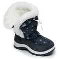 Apakowa Girls Insulated Warm Lined Winter Snow Boots Water Resistance