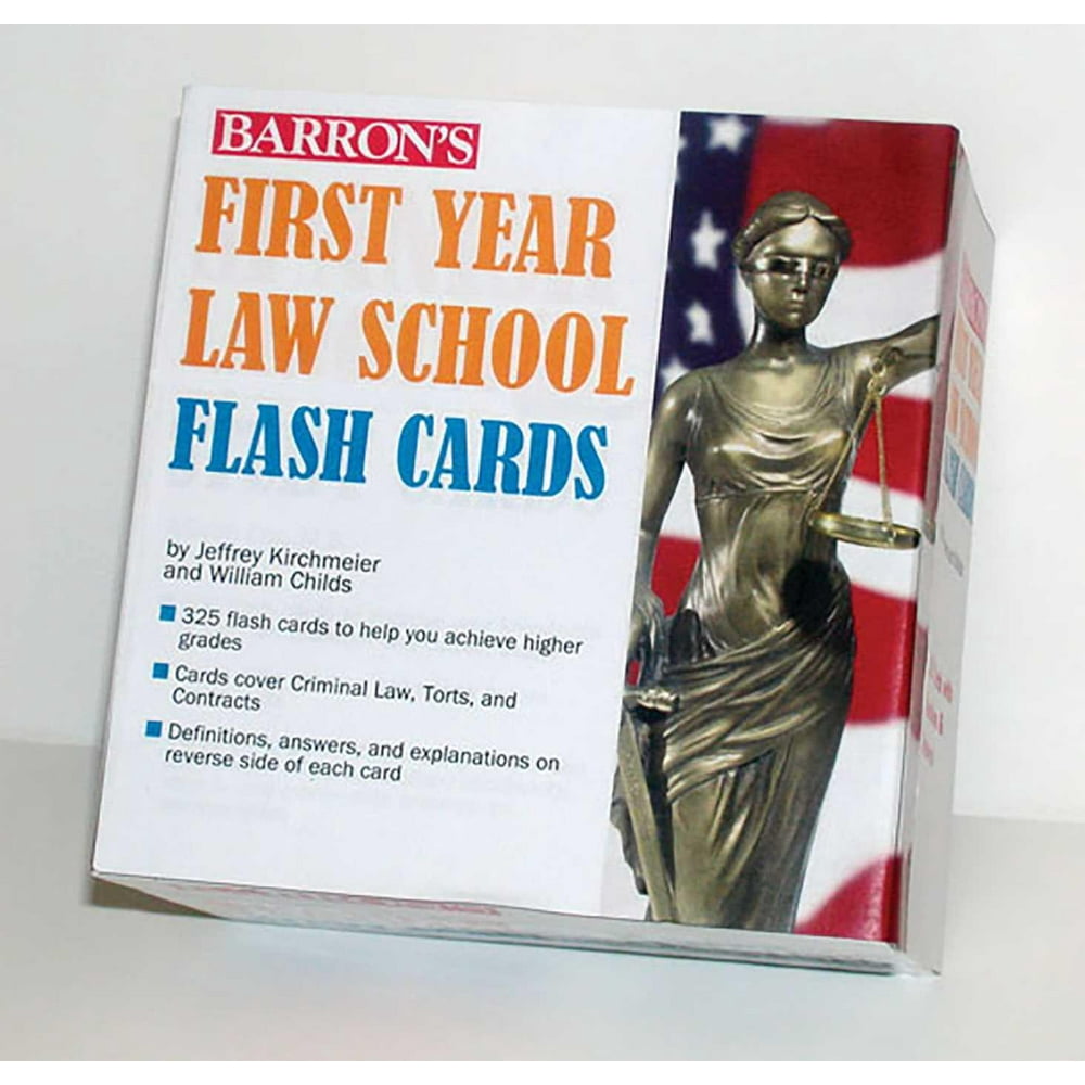 Barron's Test Prep First Year Law School Flash Cards 350 Cards with