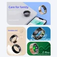 thumbnail image 2 of Anillo inteligente GAMINJA 2025 con carcasa de acero de titanio de grado militar, monitoreo de salud, IP68 y 3 ATM, resistente al agua, frecuencia cardíaca, modos multideportivos, 2 of 5