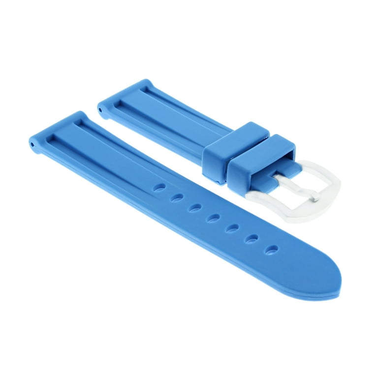 22MM RUBBER WATCH STRAP BAND FOR INVICTA RUSSIAN PRO DIVER 21834 LIGHT BLUE