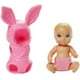 thumbnail image 1 of Barbie Skipper Babbysitters Club Dress Up Babies - GRP02 - Blue Eyed Baby Dressed in a Pink Bunny Outfit Barbie -, 1 of 7