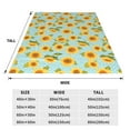 thumbnail image 3 of Zufioo White Polka Dot Sunflower A Fleece Blanket Queen Size,Plush Bed Blanket,Ultra Soft Throw Blanket,Plush Fuzzy Cozy Blanket Perfect for Bed,Couch-40"x30", 3 of 7