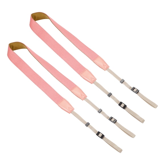 Correa de cámara Uxcell, 2 piezas de 1.2" de ancho, correa ajustable para cuello y hombro, rosa