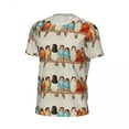 thumbnail image 5 of T Shirt For Men Colorful Birds Print Men Vintage Animal Streetwear Gym T-Shirts Breathable Summer Tr, 5 of 7
