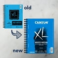 thumbnail image 2 of Canson XL Series Mixed Media Paper Pad, Wire Binding, (98lb/160g), 60 Sheet, 7" x 10", 2 of 6