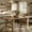 Yellow, variant on QinaQin 71-Inch Long Wooden Farmhouse/Barn Style Kitchen Dining Table Is Suitable for 6-8 People, Thick, Sturdy Frame, a Rectangular Shape, and Stable Triangular Legs. Ideal for Kitchens and Offices