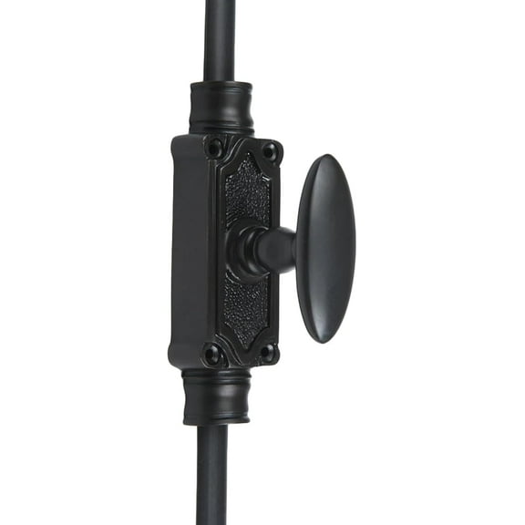 Stepney Door Iron Cremone Bolt | Durable Construction, Black Powder Coated Hardware for Doors Upto 9 feet | Includes Easy Mounting Hardware & Modern Design