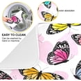 thumbnail image 2 of SKYSONIC Dish Drying Mat for Kitchen Counter Butterflies Pink Yellow Eco Friendly Drying Mat - Easy to Clean Heat Resistant Dish Mat - 18x24, 2 of 6
