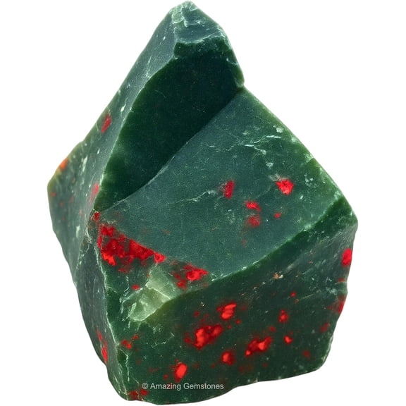 Bloodstone Raw Crystals and Healing Stones (1 Piece)