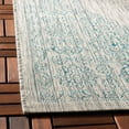 thumbnail image 3 of SAFAVIEH Courtyard Delbet Medallion Indoor/Outdoor Area Rug, Grey/Aqua, 4' x 5'7", 3 of 7