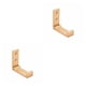 thumbnail image 3 of Billuyoard Folding Hanging Hooks Aluminium Alloy Punch Strong Rack Foldable Towel Free Bearing Invisible Hanger for Bathroom Living Room oro 2piezas Billuyoard CBP259067, 3 of 6